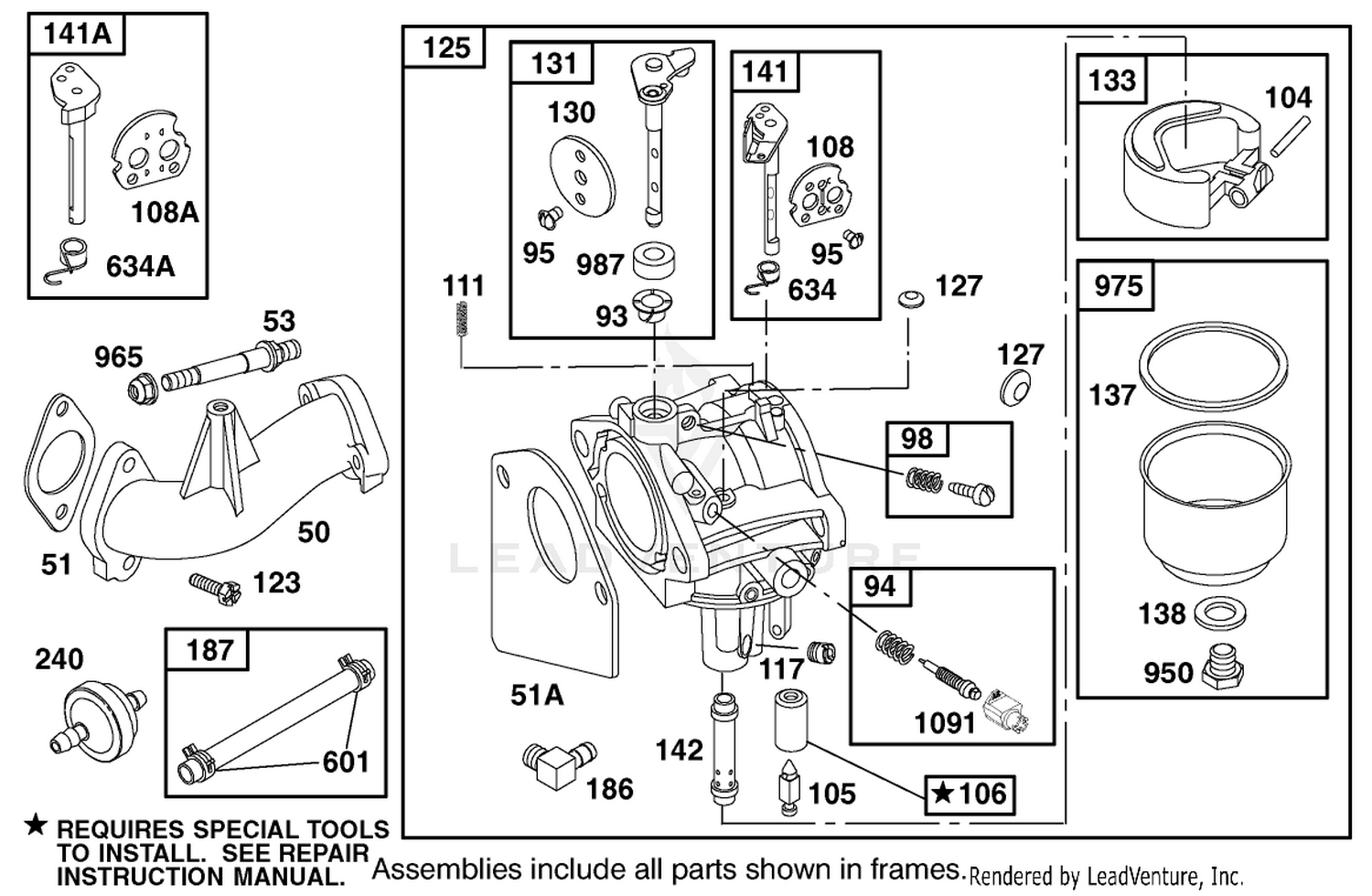 Engine Briggs  Stratton Model 284707-1148-E1 4