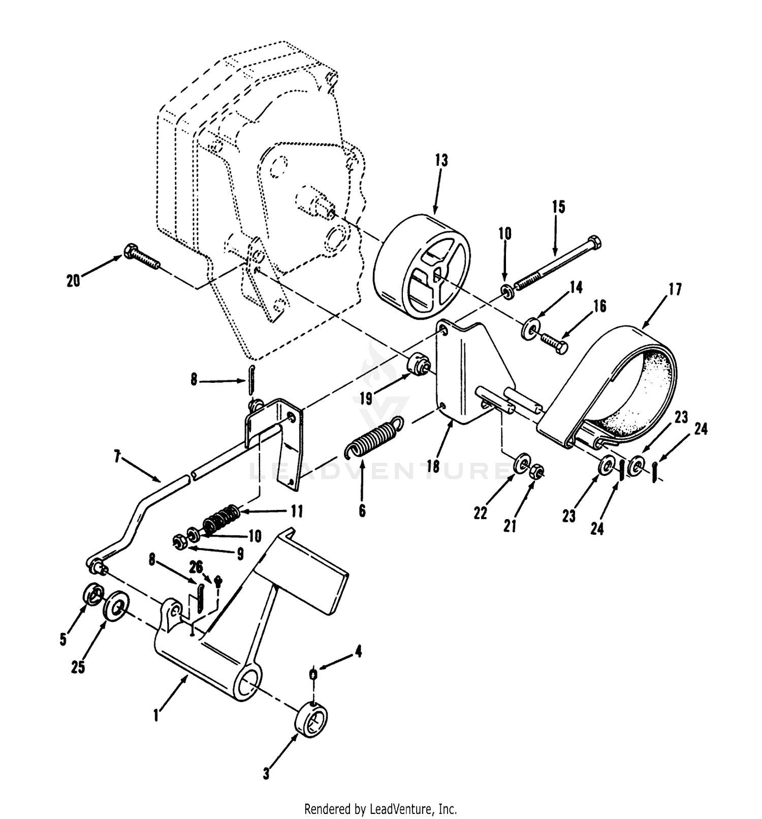Clutch, Brake And Speed Control Linkage 2