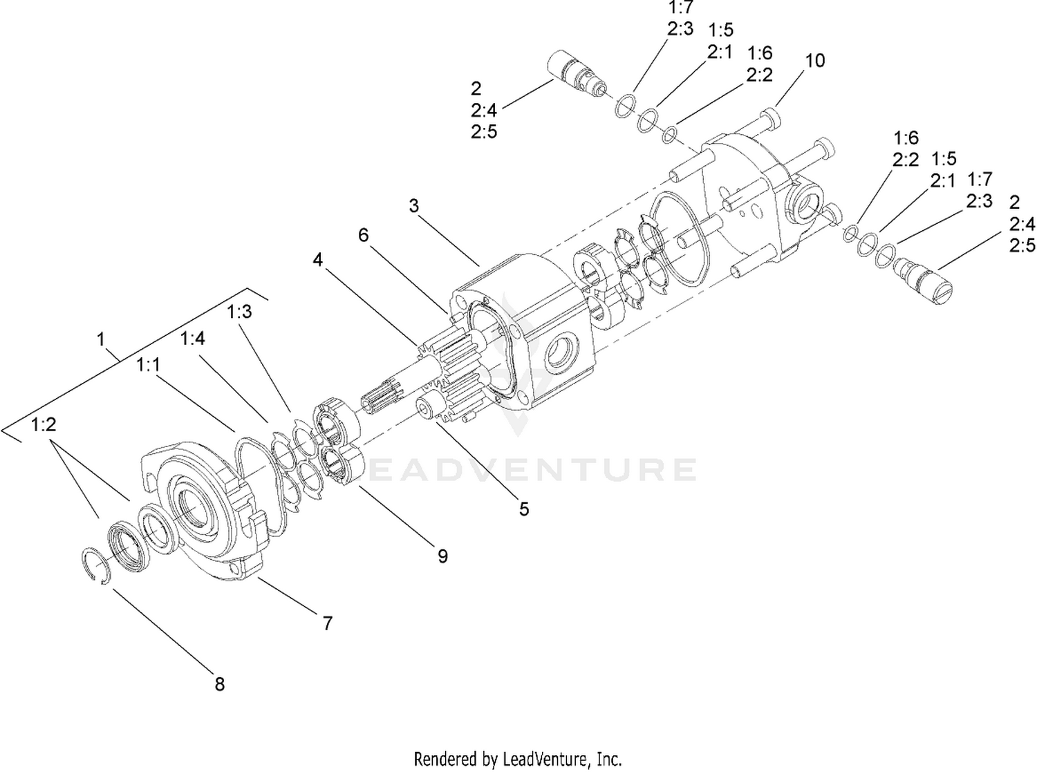 Hydraulic Motor Assembly No. 110-1717