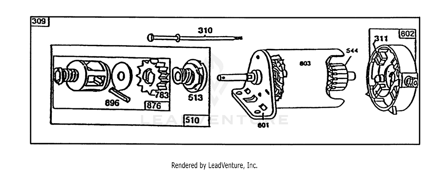 Starter - Briggs  Stratton No. 195707-0121-01