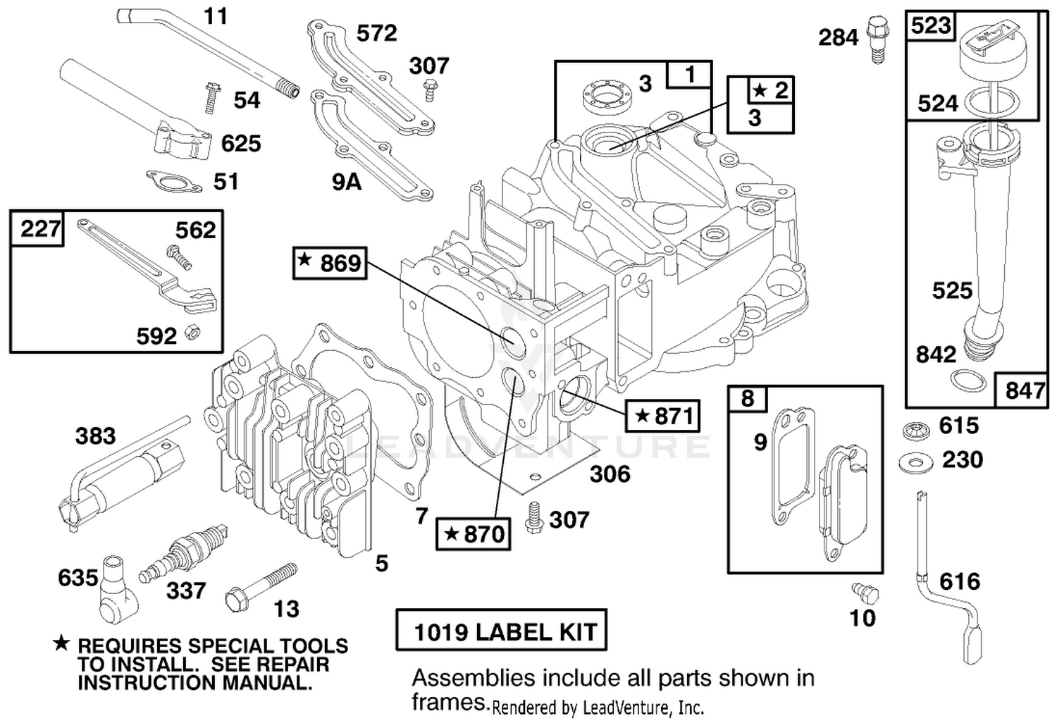 Engine Briggs  Stratton Model 12f802-0650-01