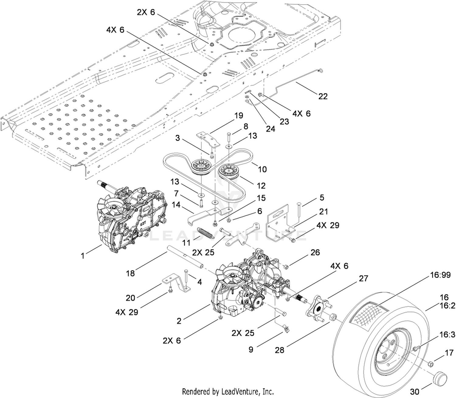 Hydro Traction Drive Assembly