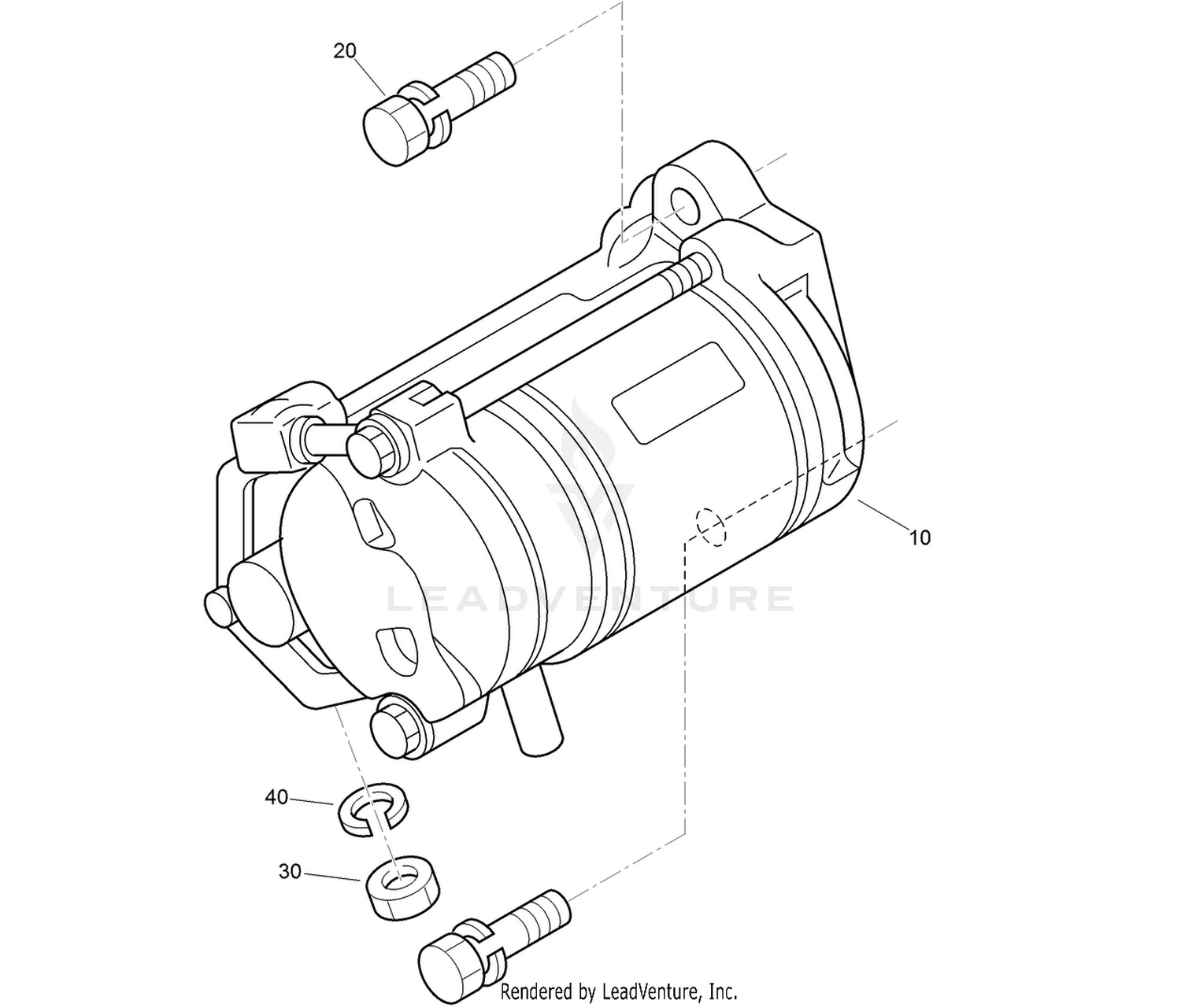 Starter Installation Assembly
