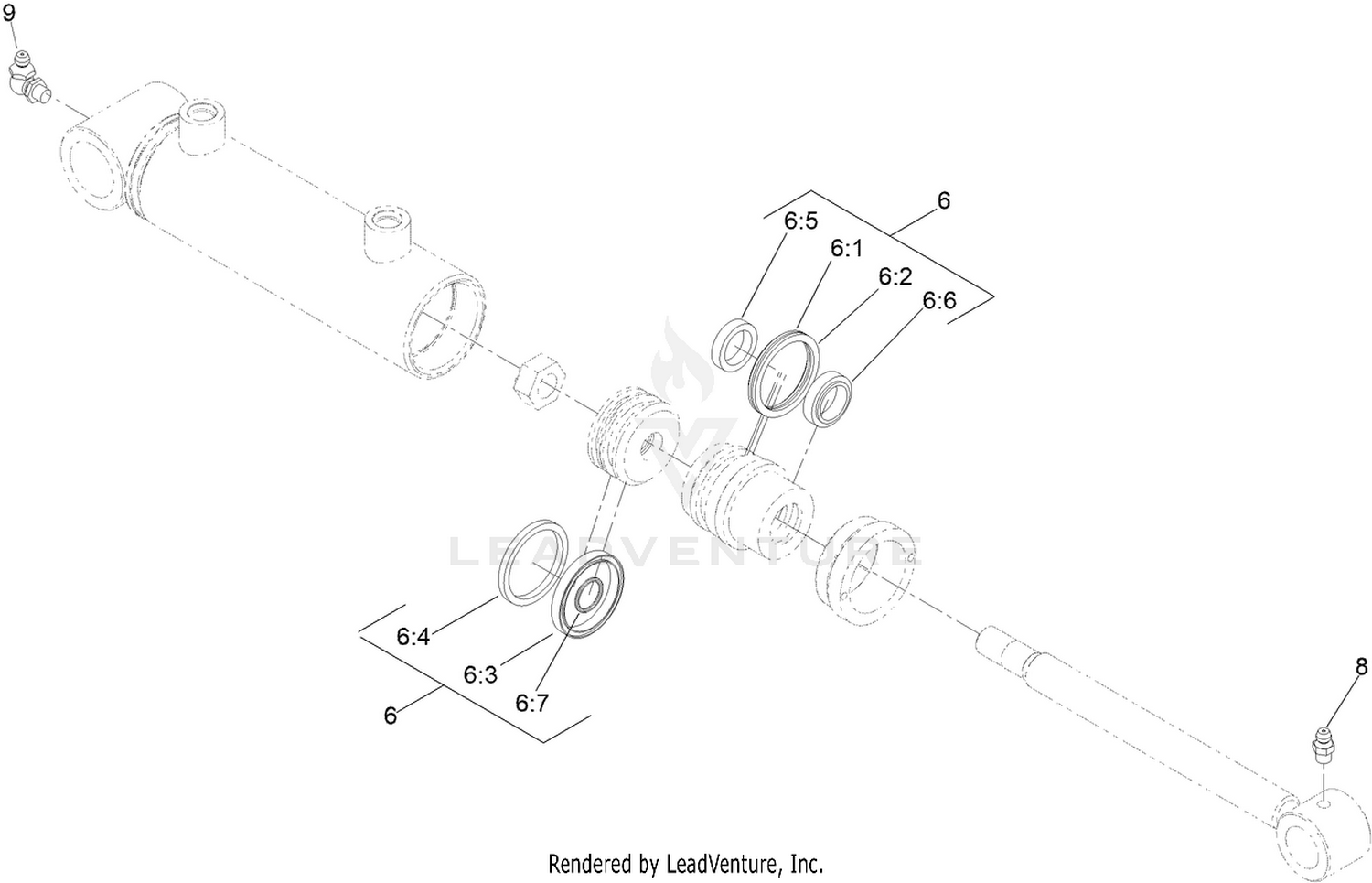 Hydraulic Cylinder Assembly No. 163-3535