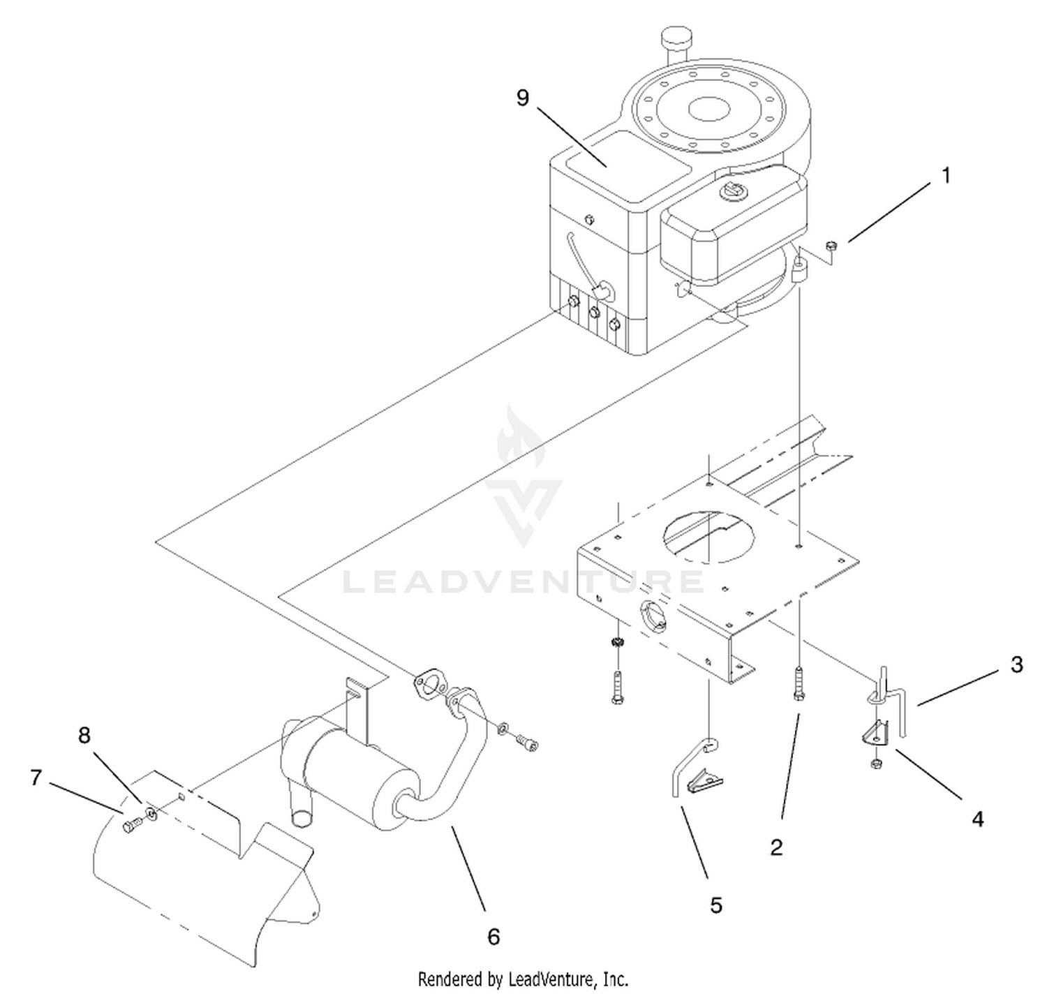 Engine System Components Assembly