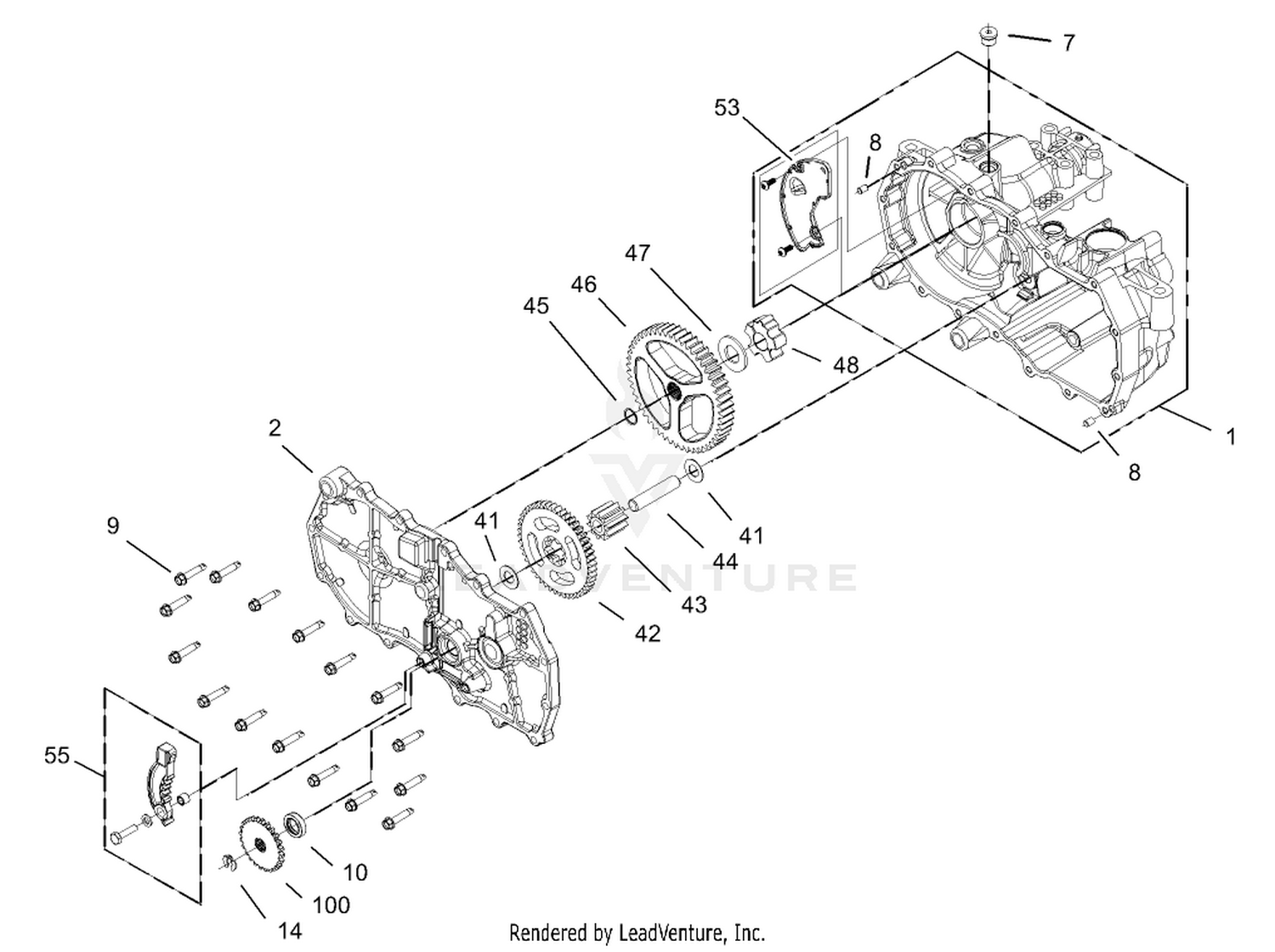 Housing Assembly RH Hydrostat No. 105-3491