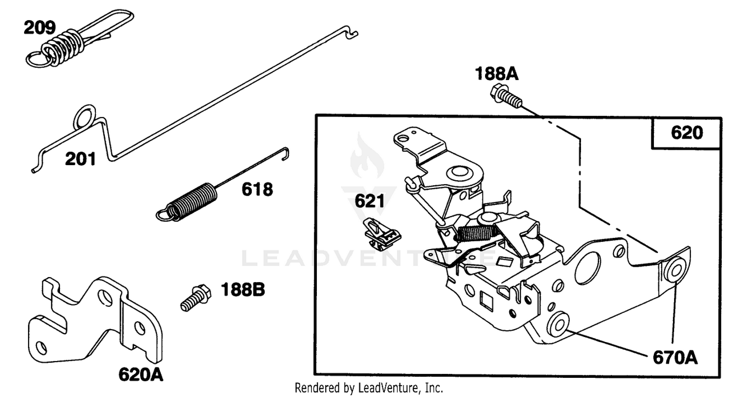 Engine Briggs  Stratton Model 128802-0615-01 4