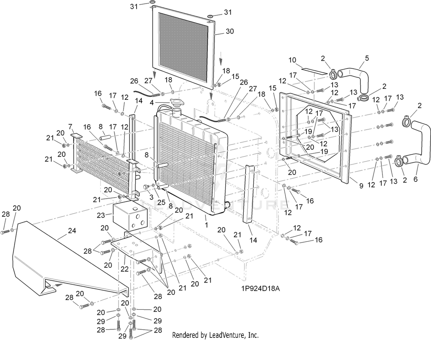 Oil Cooler / Radiator Assembly