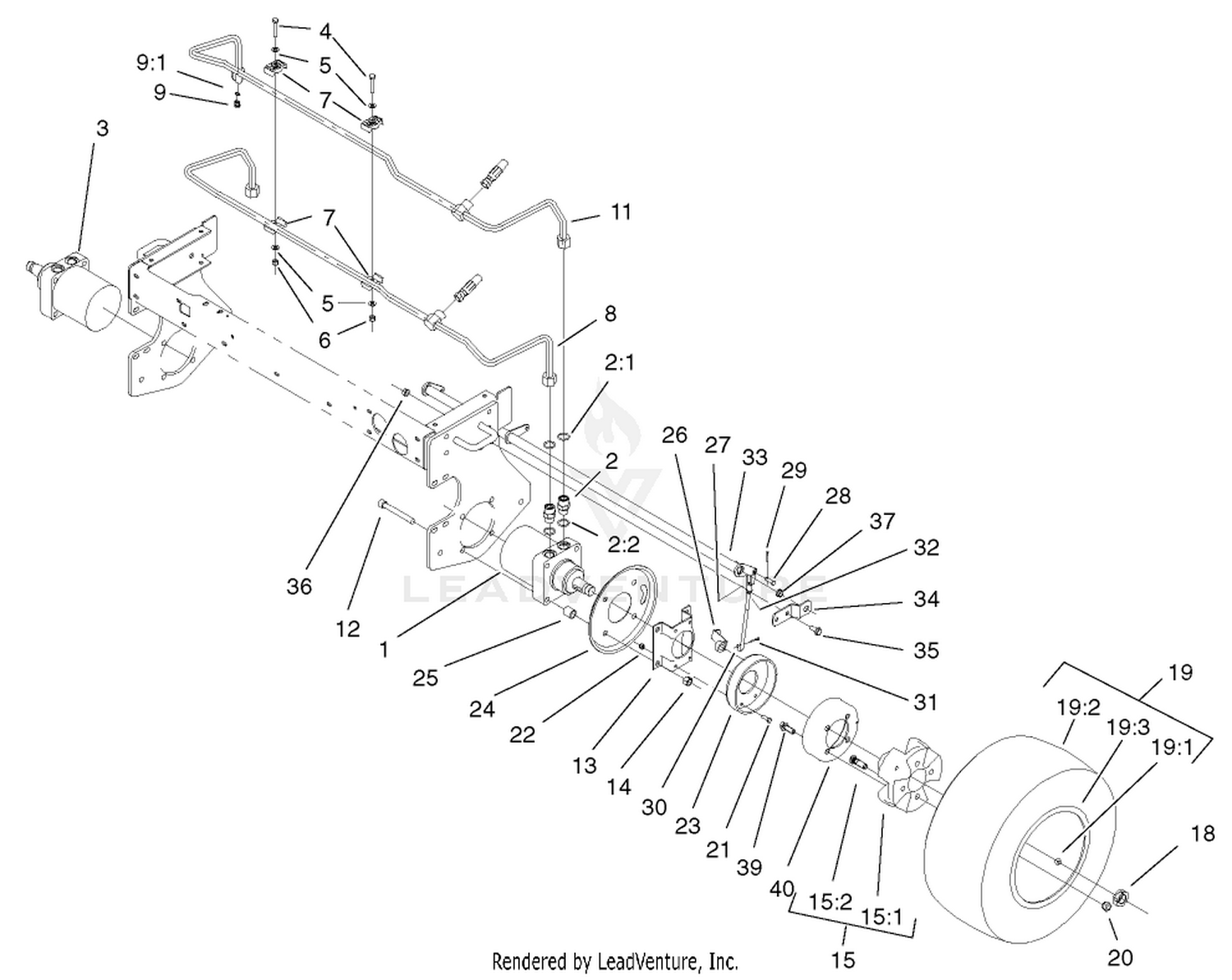 Front Wheel and Brake Assembly