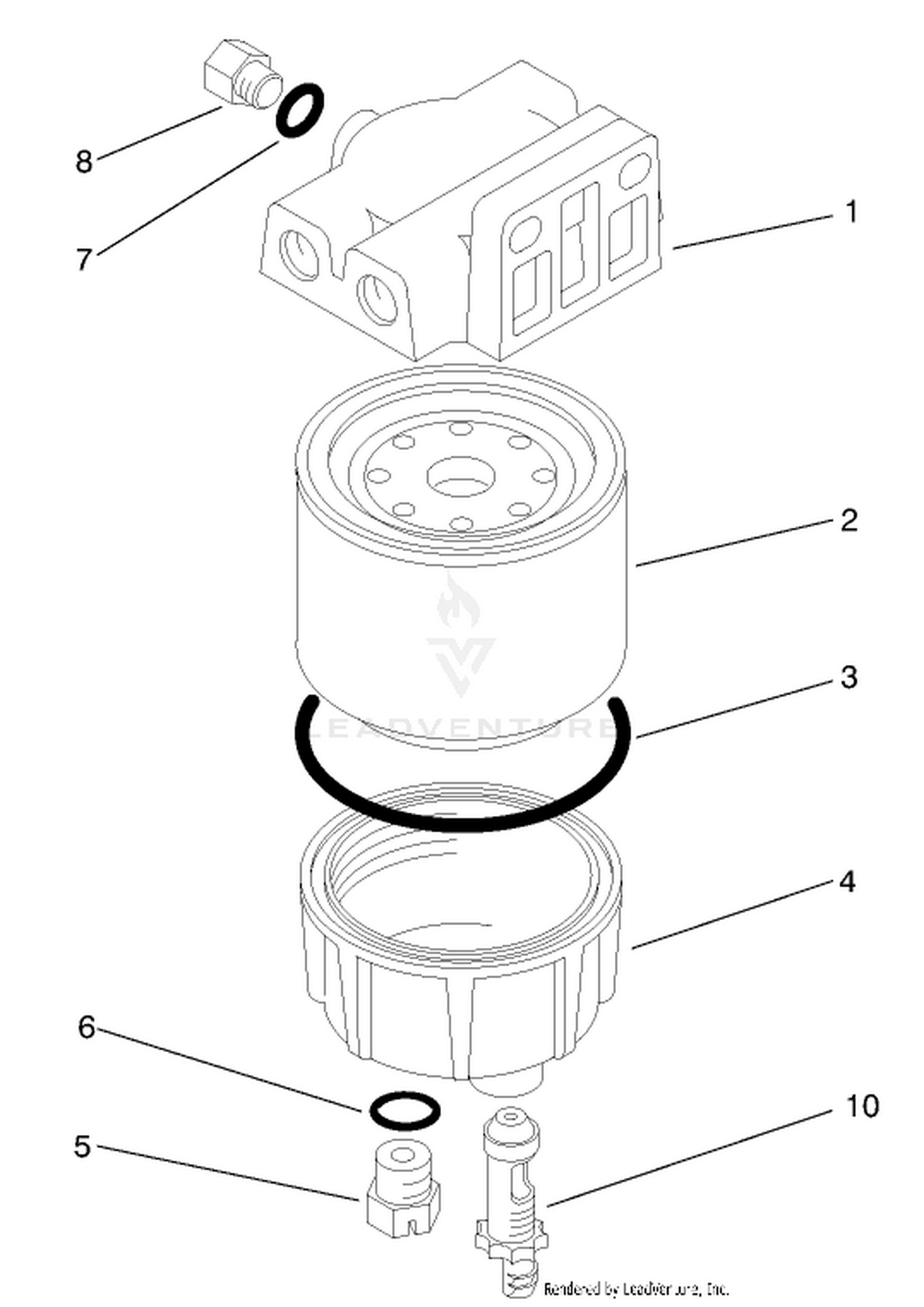 Water / Fuel Separator Filter Assembly No. 98-9305
