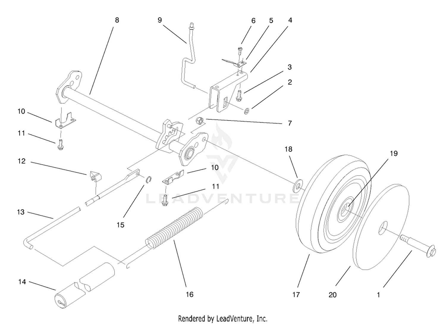 Deck Suspension Assembly