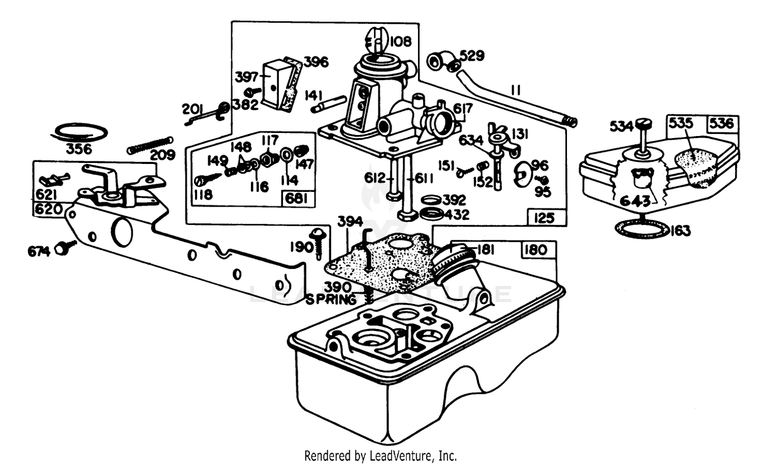 Carburetor Assembly Model 92908-1956-01