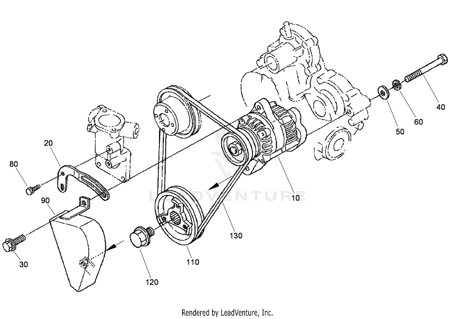 Alternator and Pulley Assembly