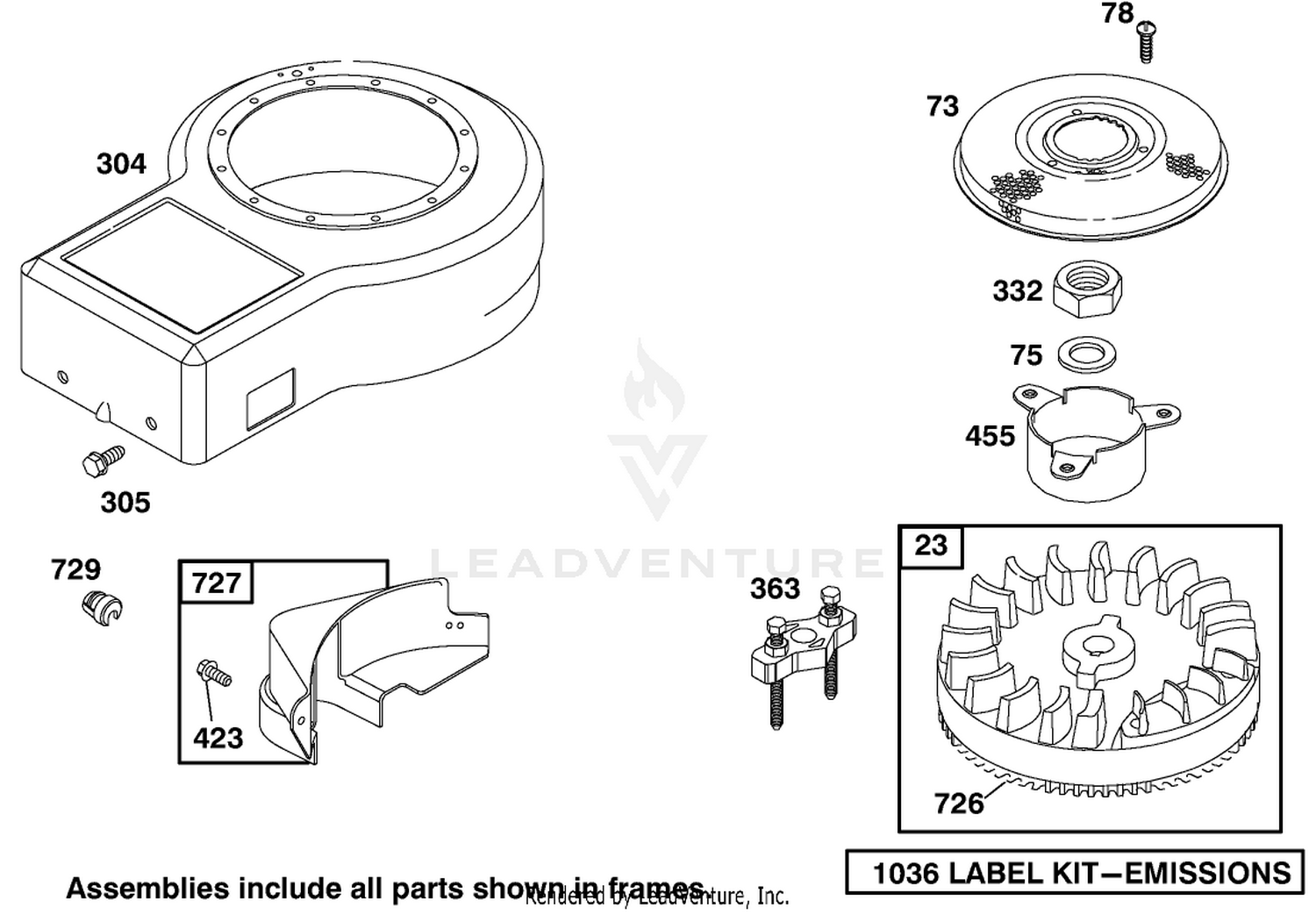 Engine Briggs  Stratton Model 195707-0421-E1 6