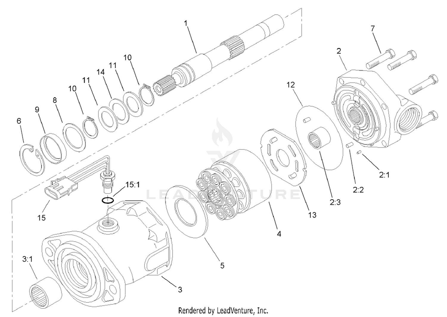 Hydraulic Motor Assembly No. 93-7476