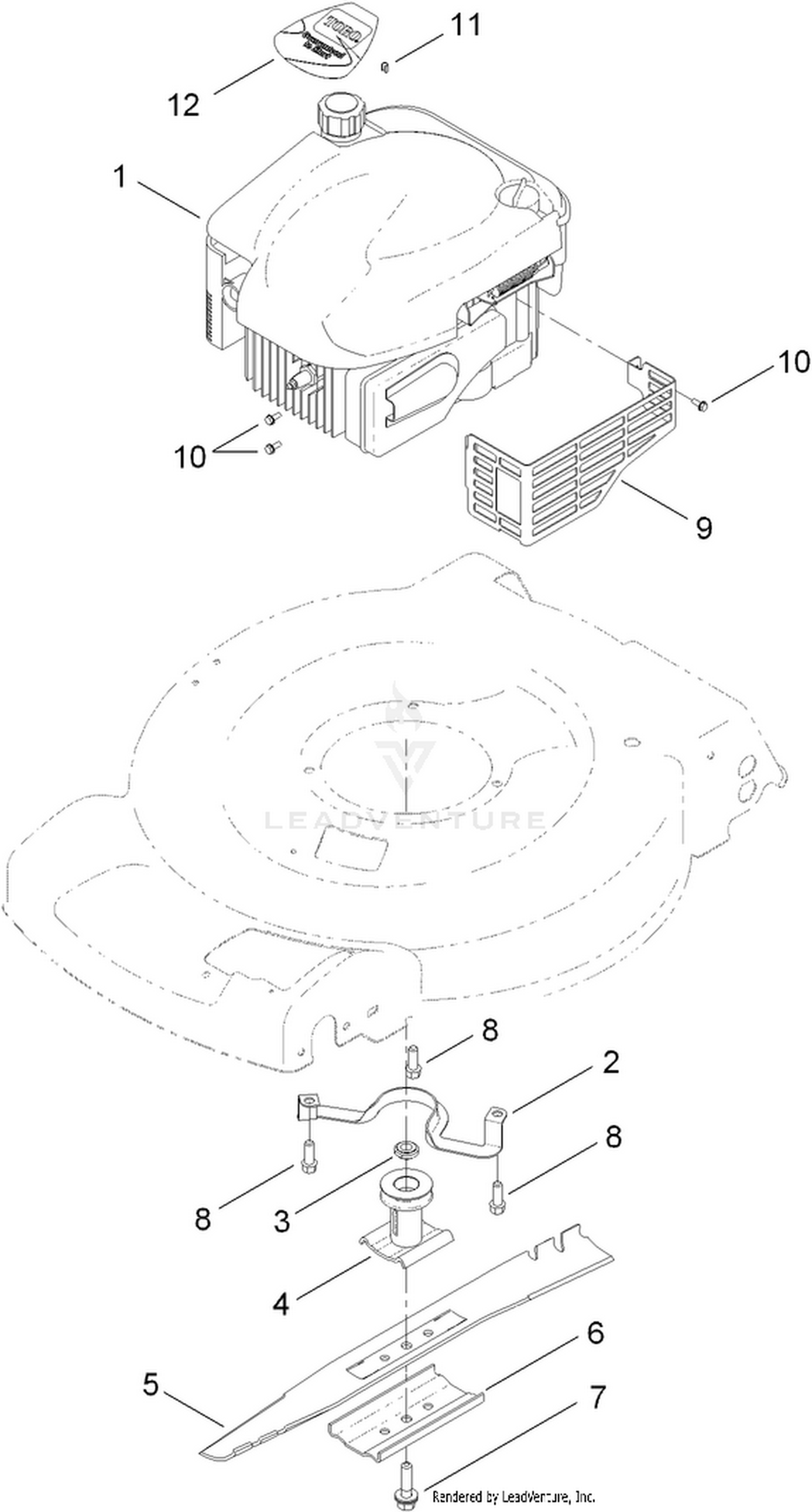 Engine and Blade Assembly