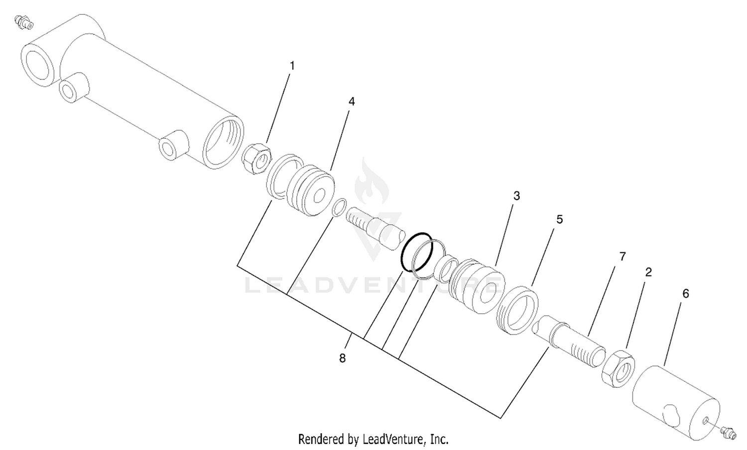 Hydraulic Cylinder Assembly No. 95-8978