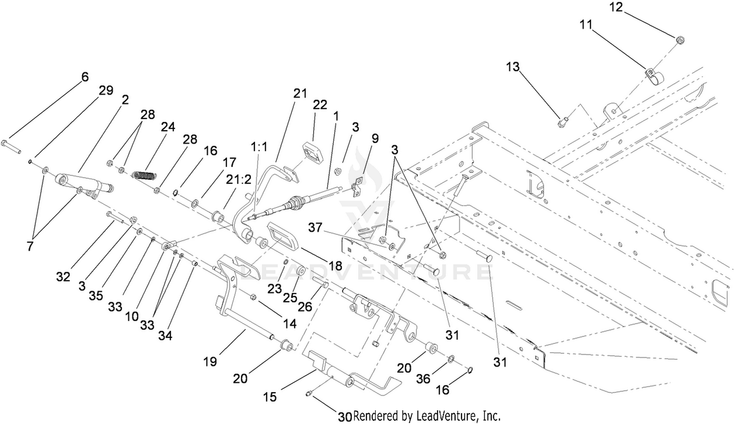 Traction Pedal Assembly