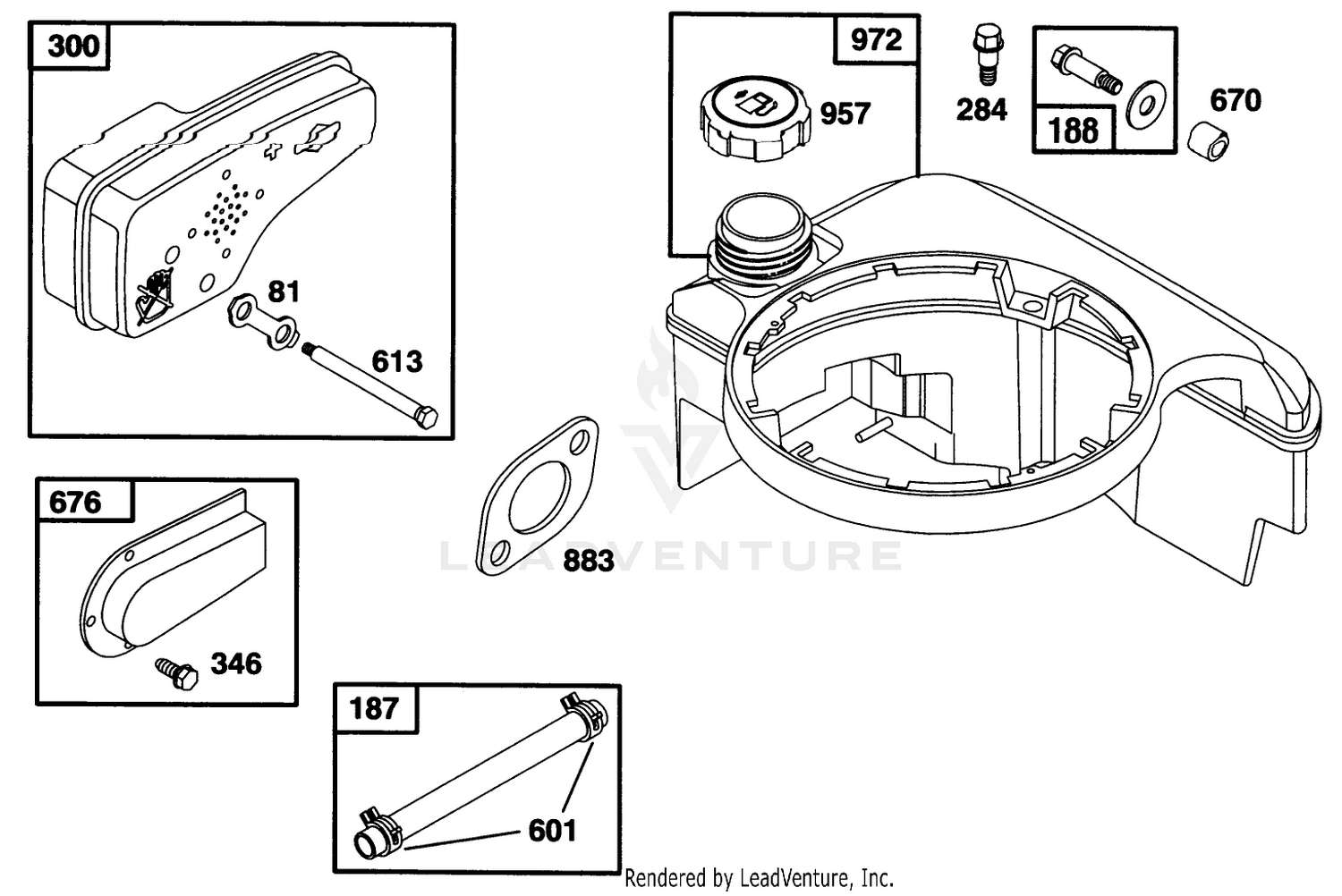 Engine Briggs  Stratton Model 128802-0615-01 8