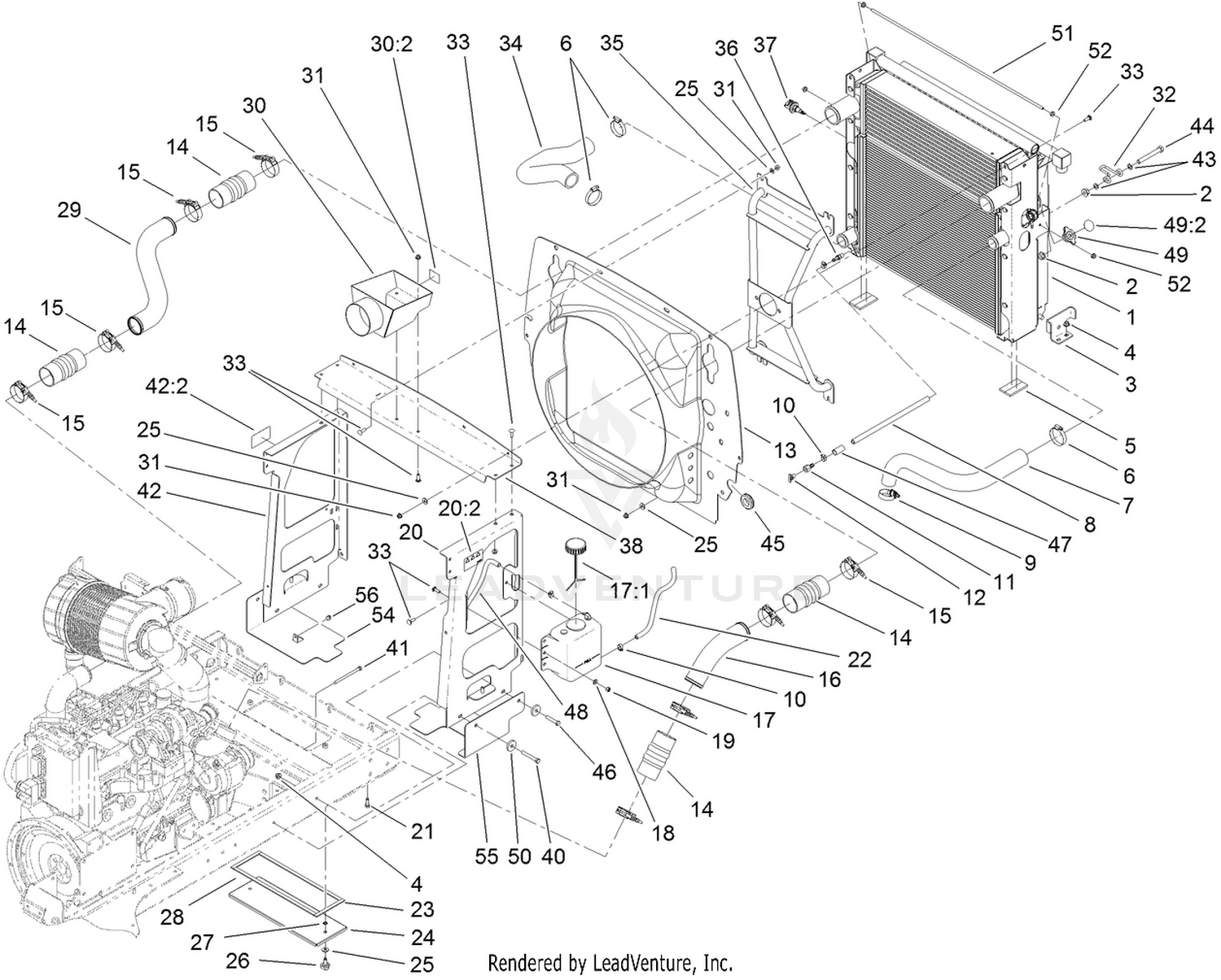 Radiator and Fan Shroud Assembly