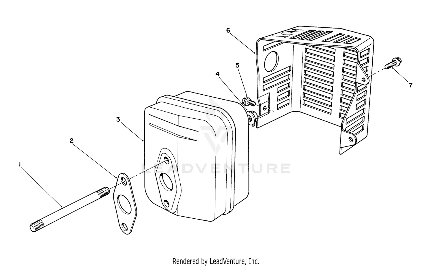 Muffler Assembly (engine Model No. Vmk9-2)