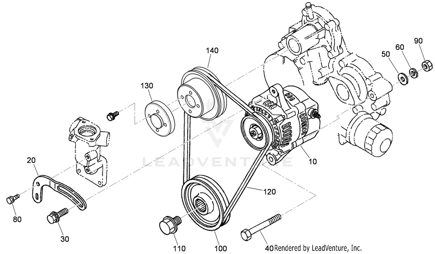 Alternator and Pulley Assembly