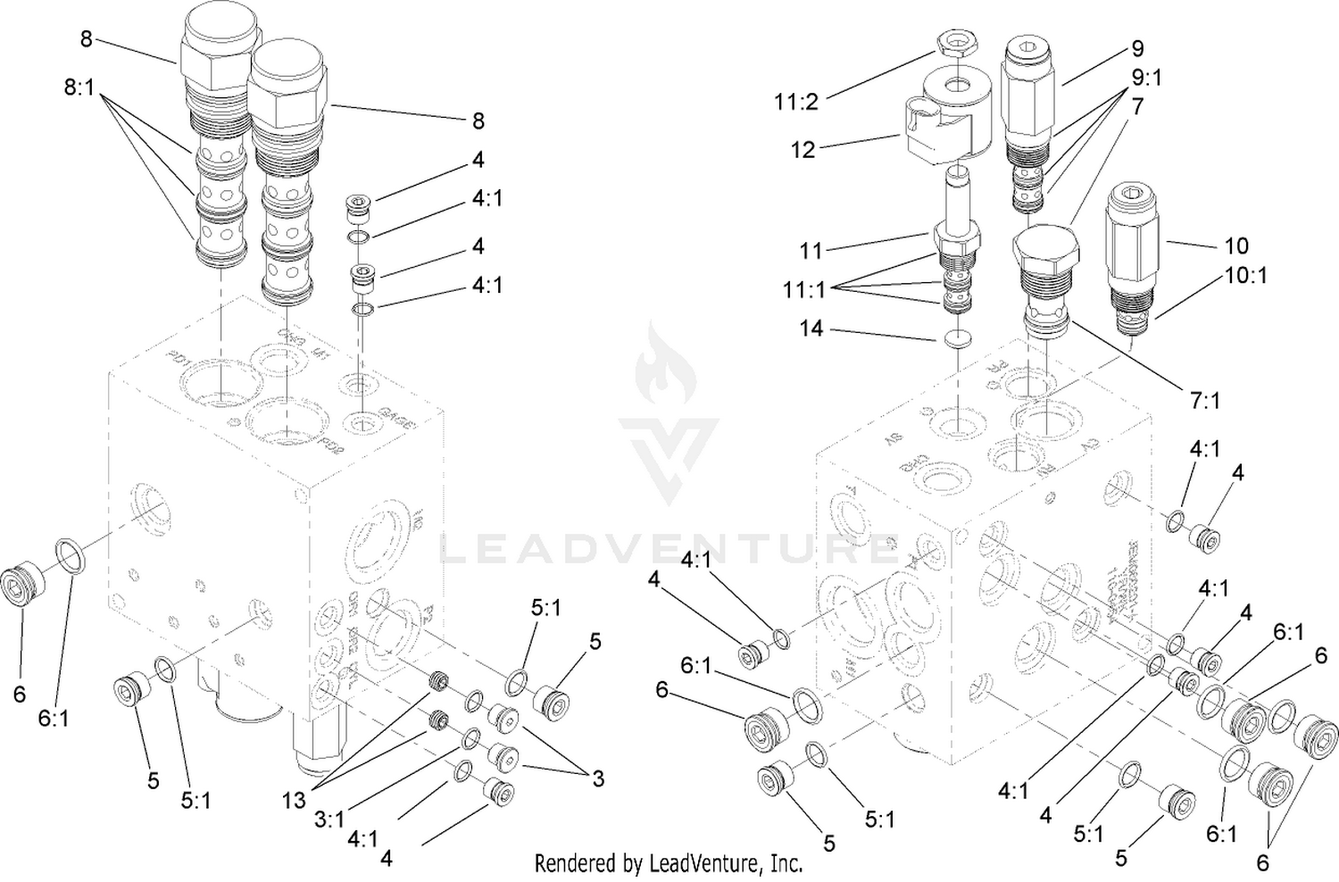 4WD Manifold Assembly No. 110-0454