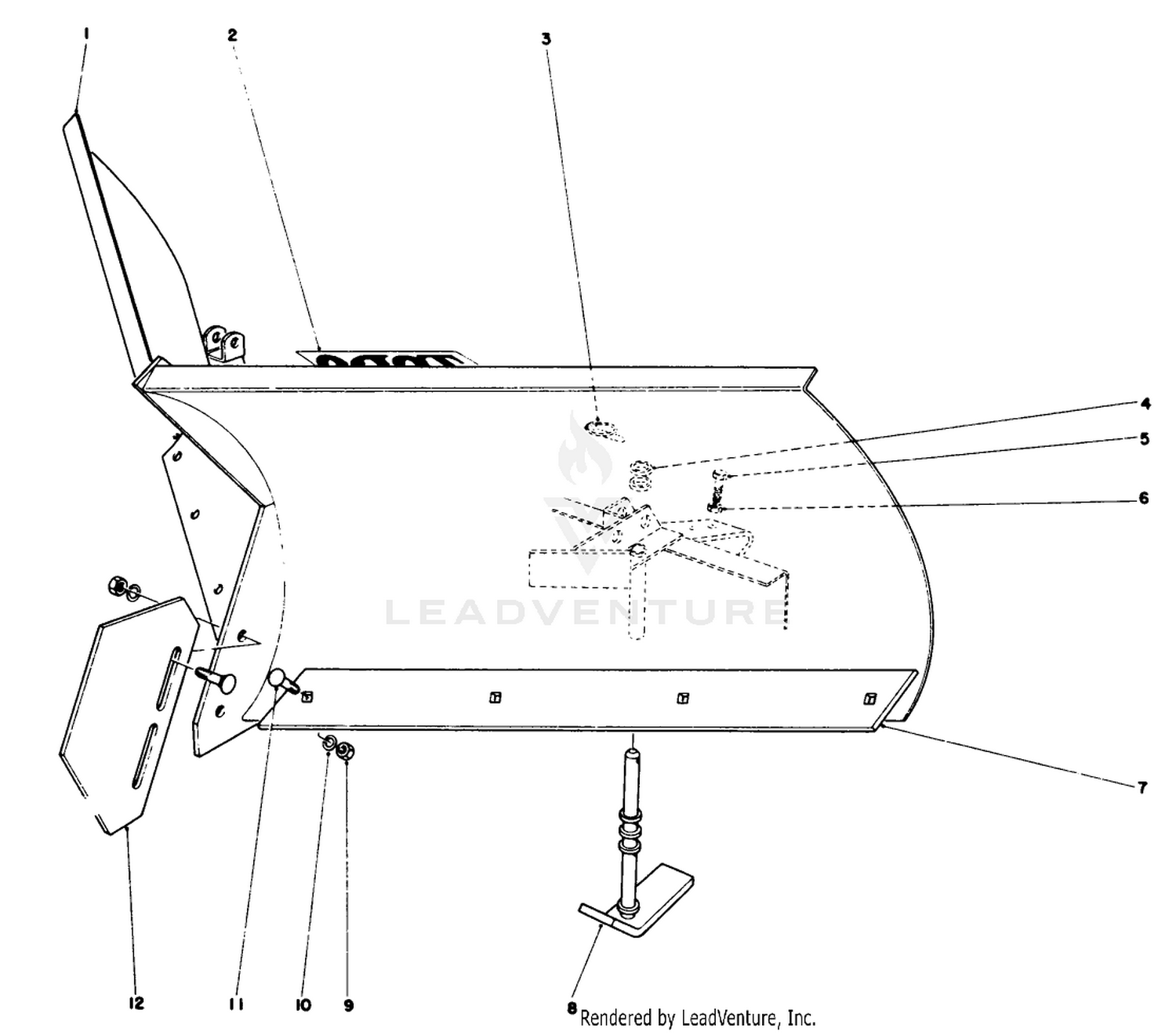 V-Plow Model No. 30750 (optional)