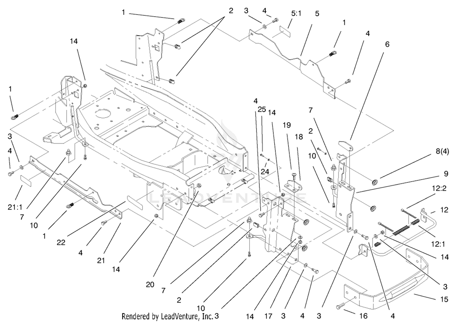 Bumper  Hood Support Assembly