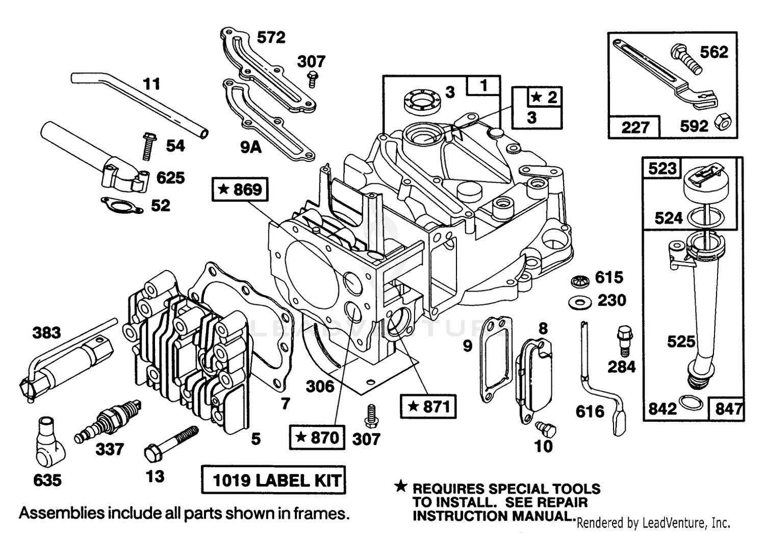 Engine Briggs  Stratton Model 124702-3115-01