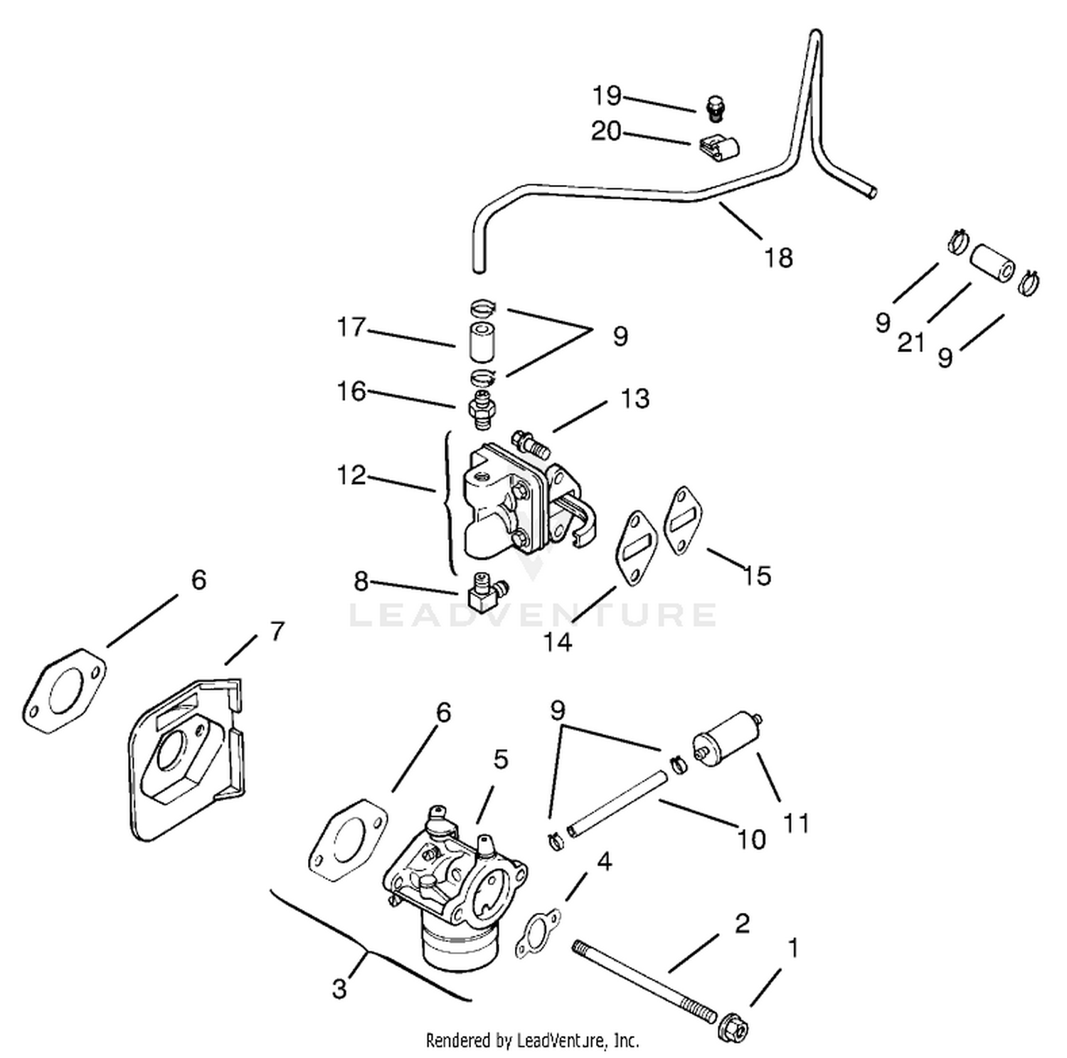 Fuel System Assembly Kohler Models Cv460s-26505 And Cv460s-26506