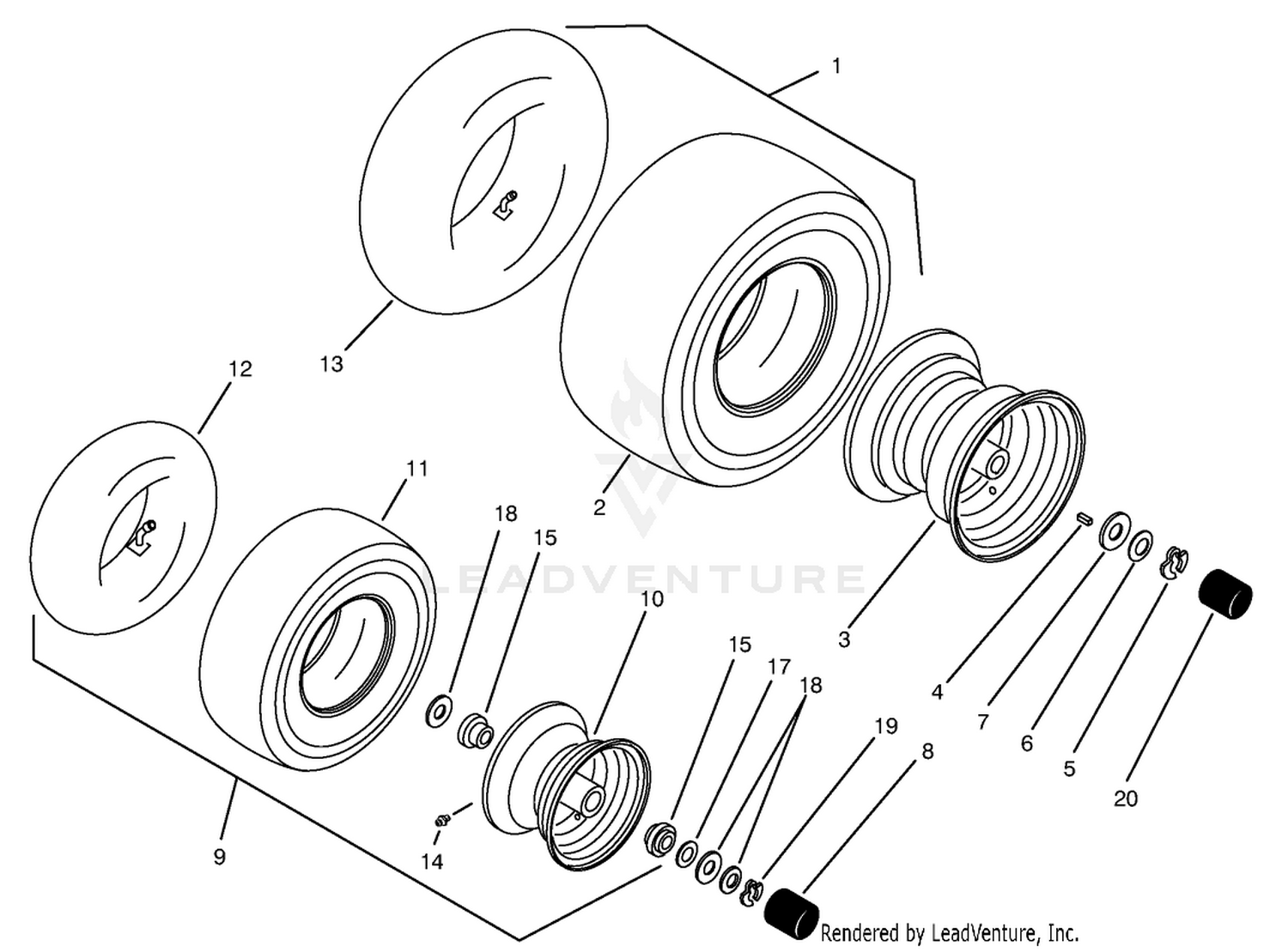 Wheels  Tires Assembly