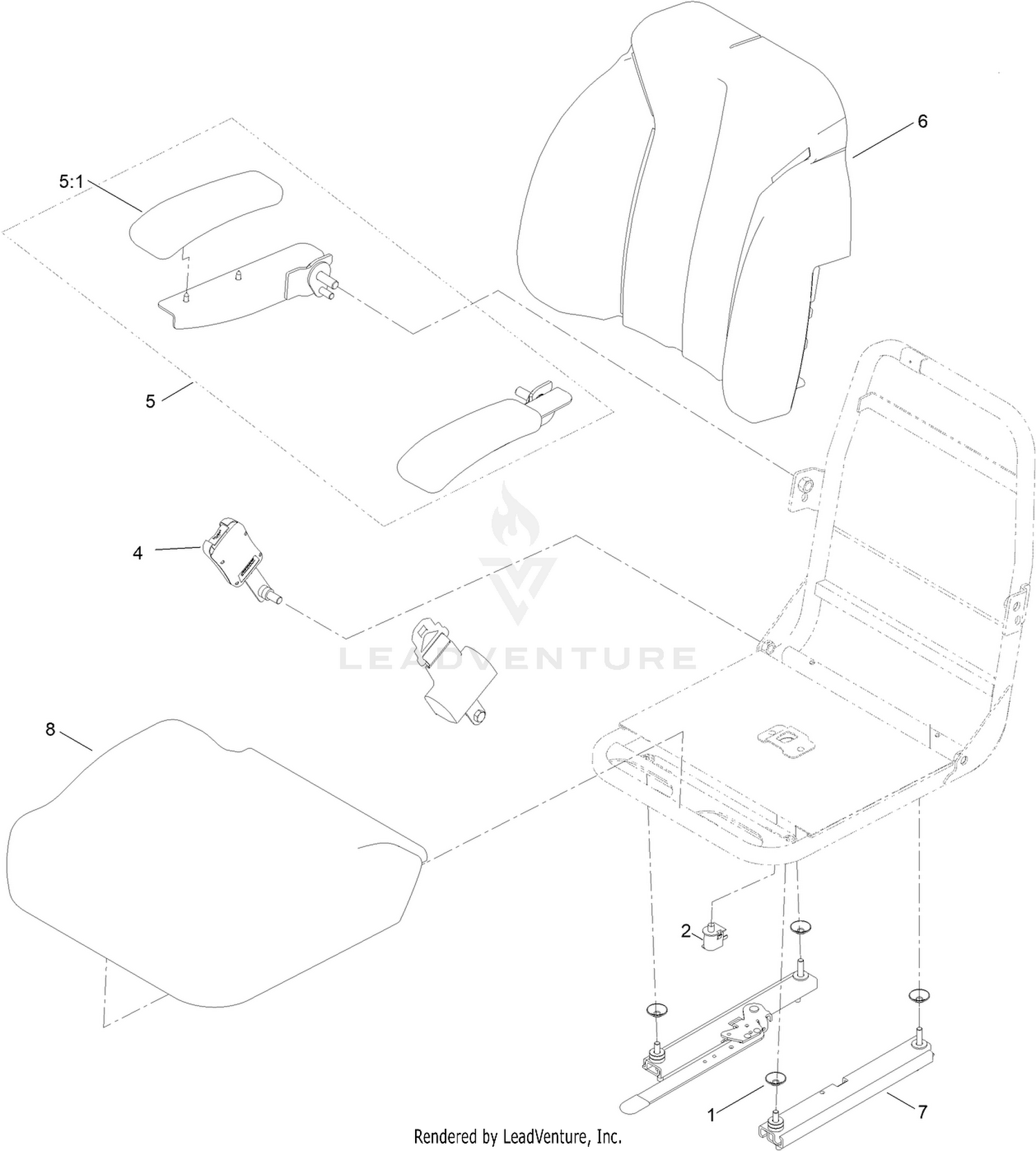 Seat Assembly No. 144-1965
