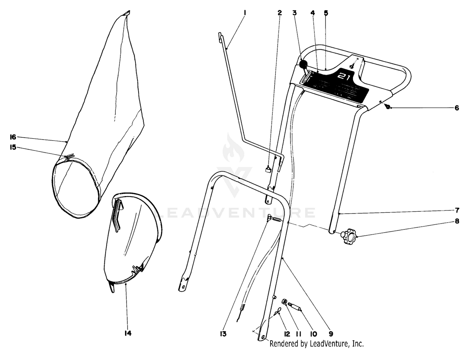 Handle Assembly Model No. 19271