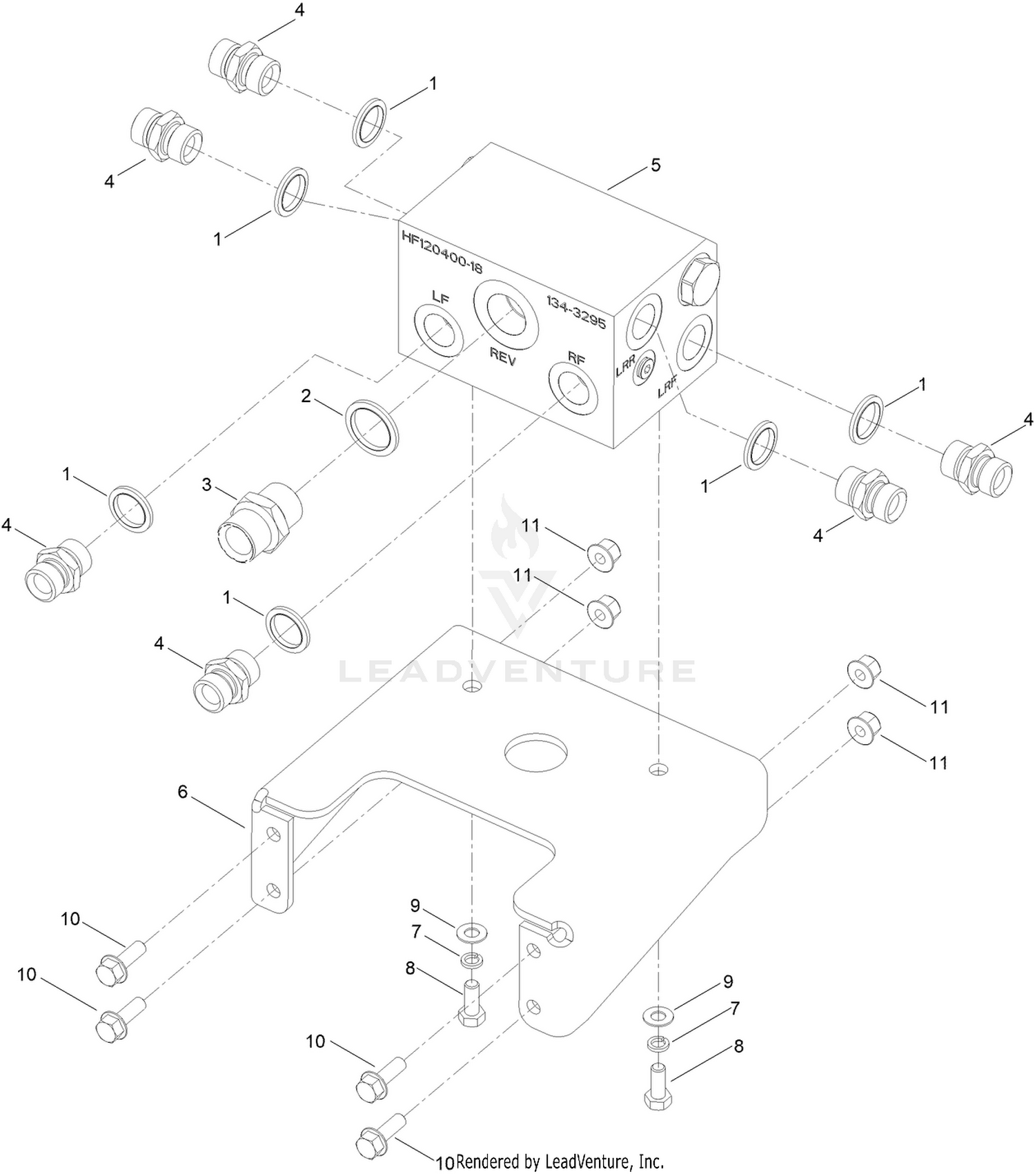 Rear Transmission Manifold Assembly