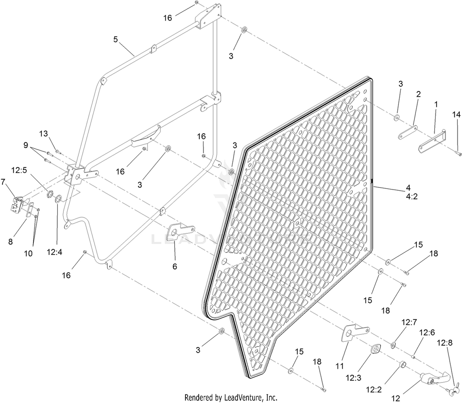 LH Security Door Assembly