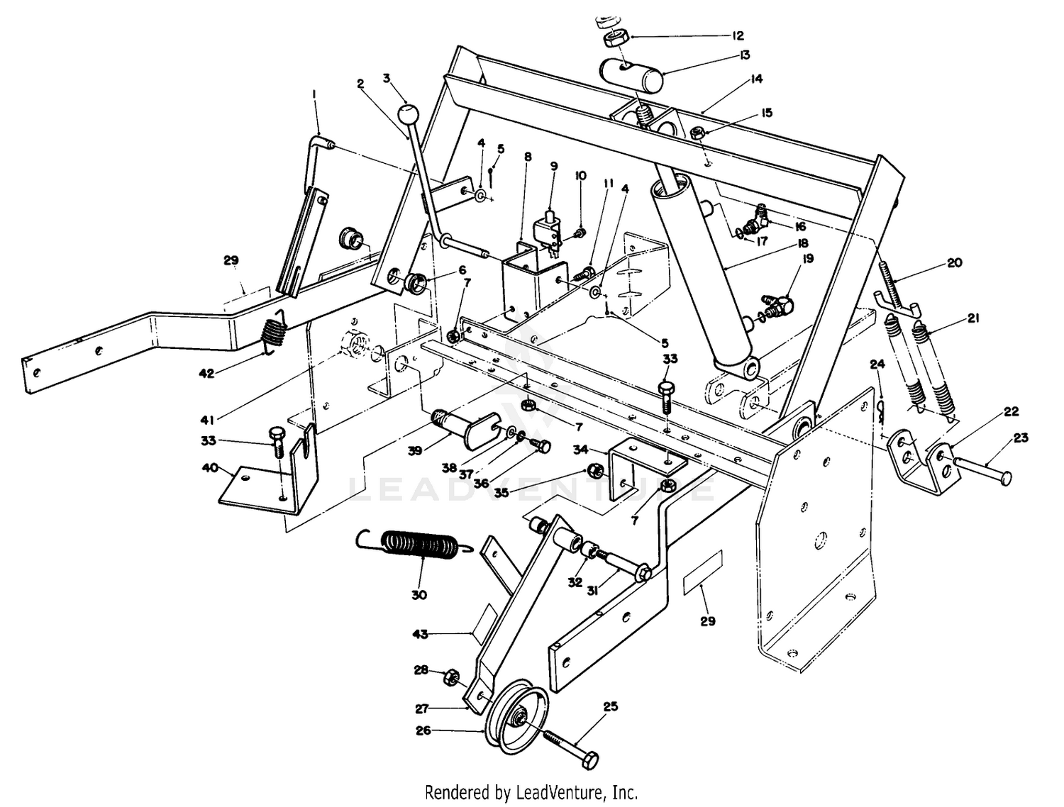 Parking Brake -Lift Frame Assembly