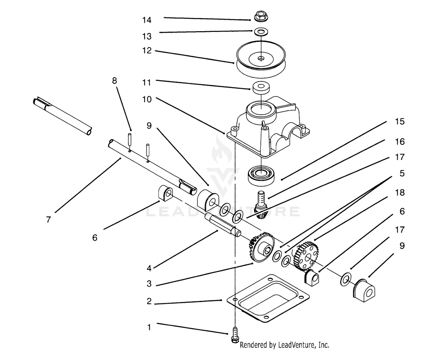 Gearcase Assembly No. 71-9600