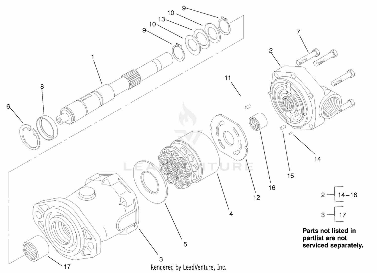 Hydraulic Motor Assembly #92-7386