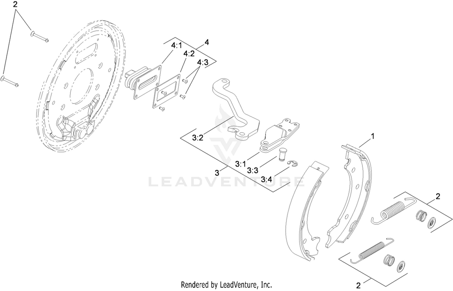 LH Brake Assembly No. 110-8872