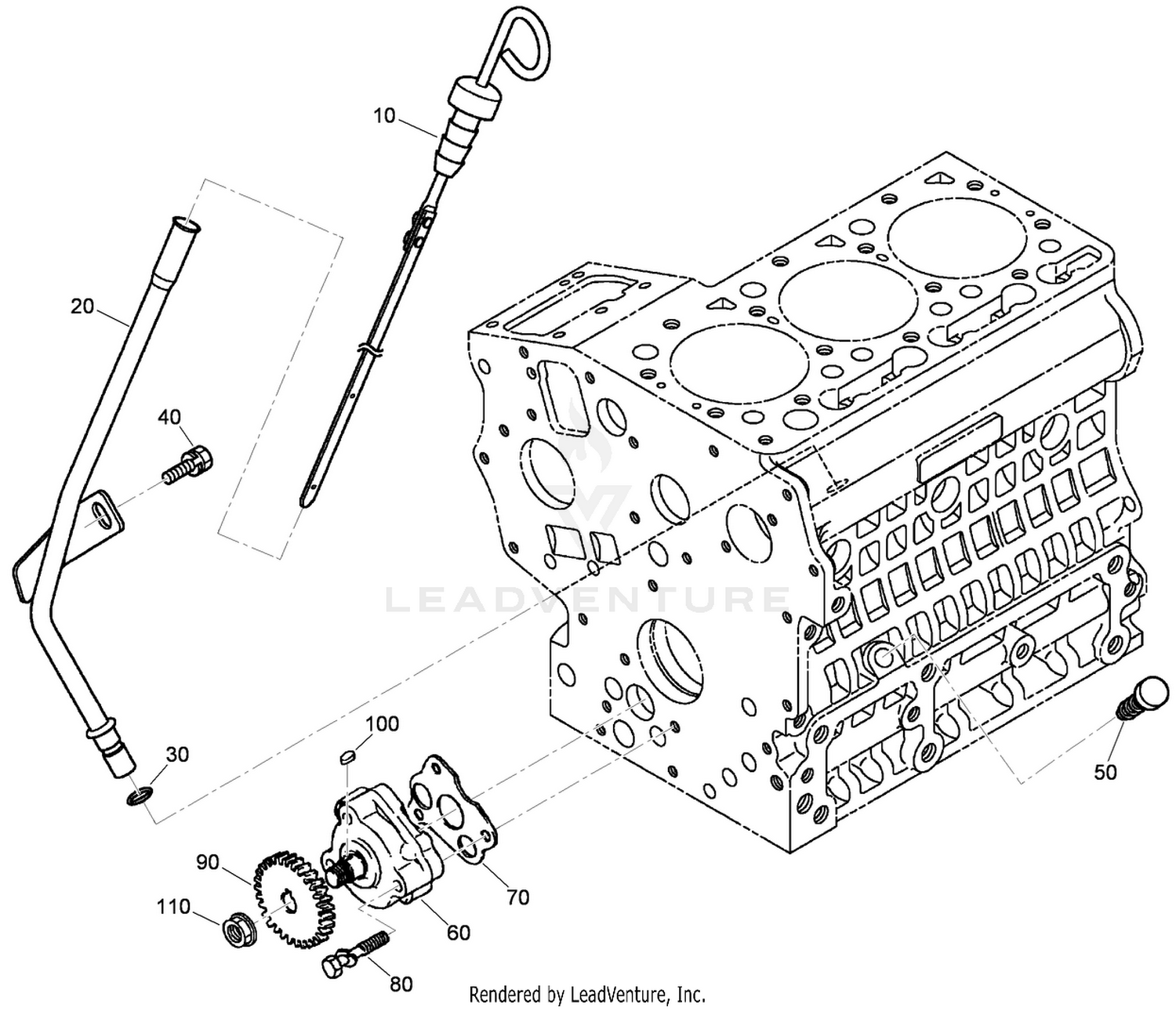 Dipstick and Guide Assembly