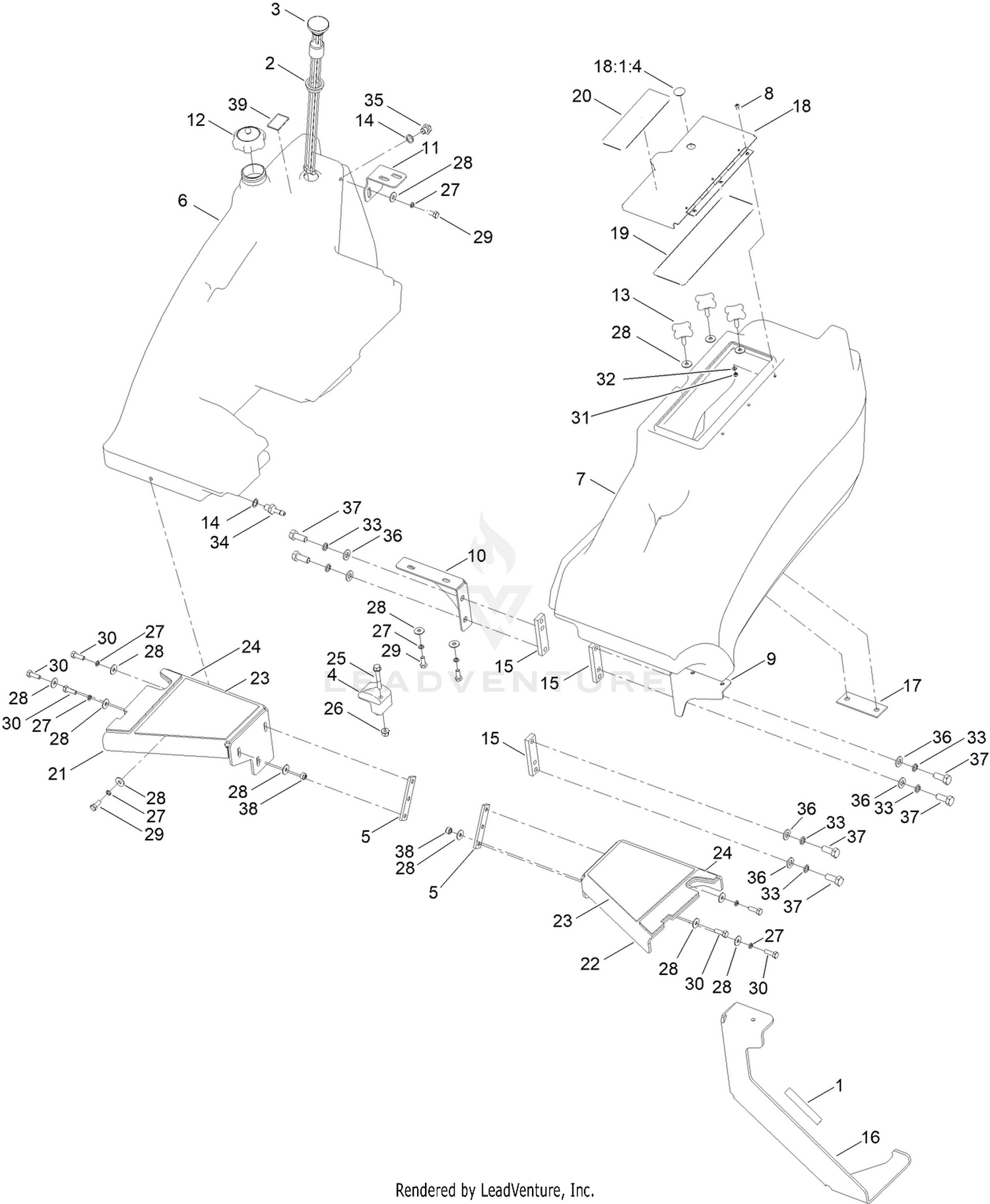 Fuel Tank and Storage Pod Assembly