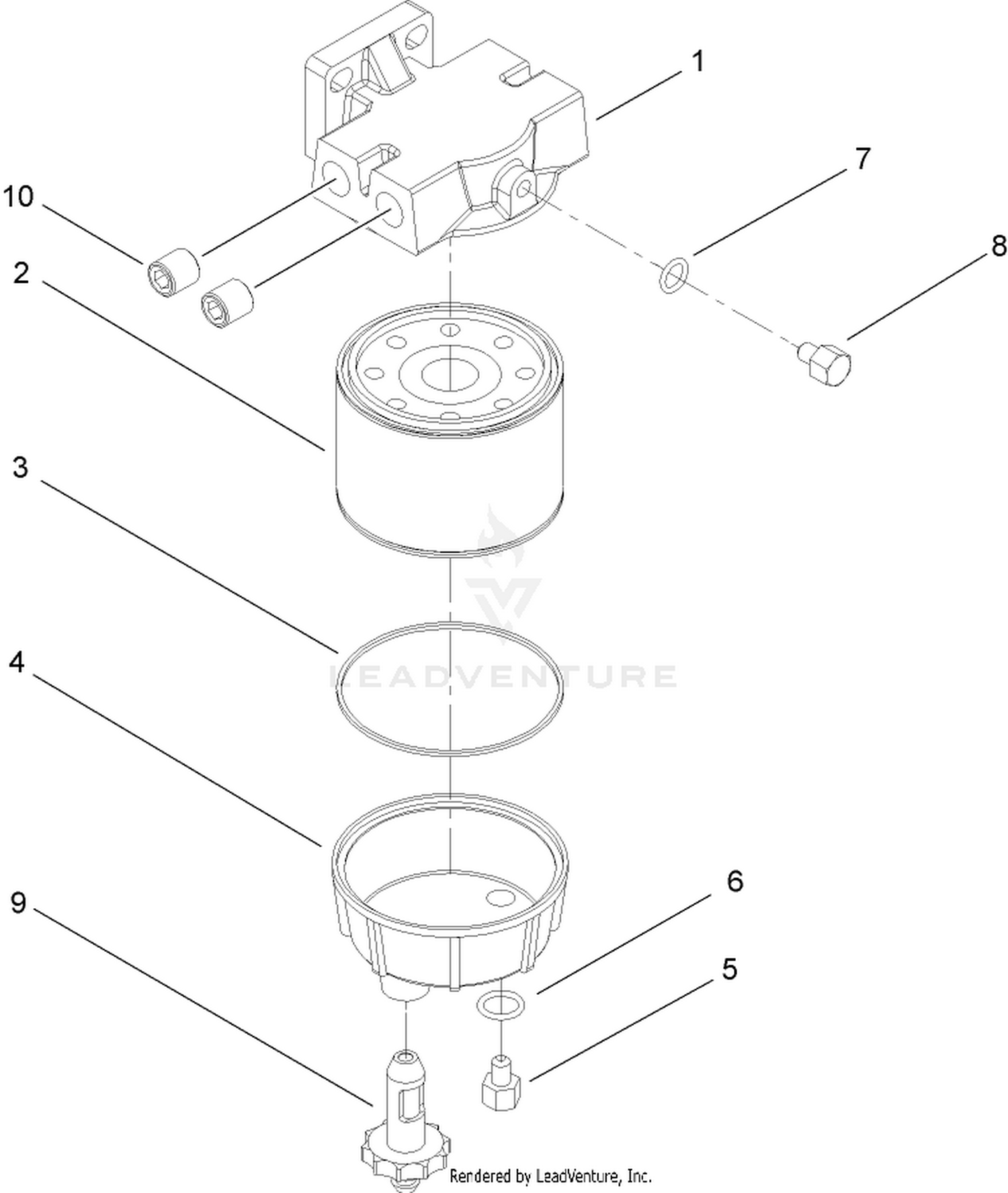 Water and Fuel Filter Assembly No. 98-9305