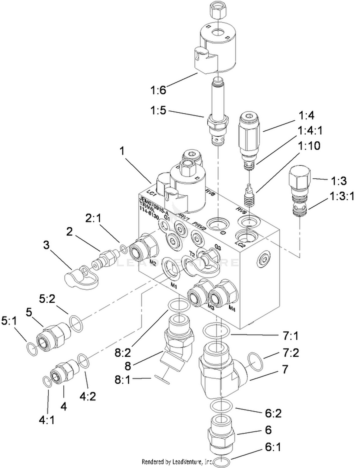 Mow Manifold Assembly No. 117-2392