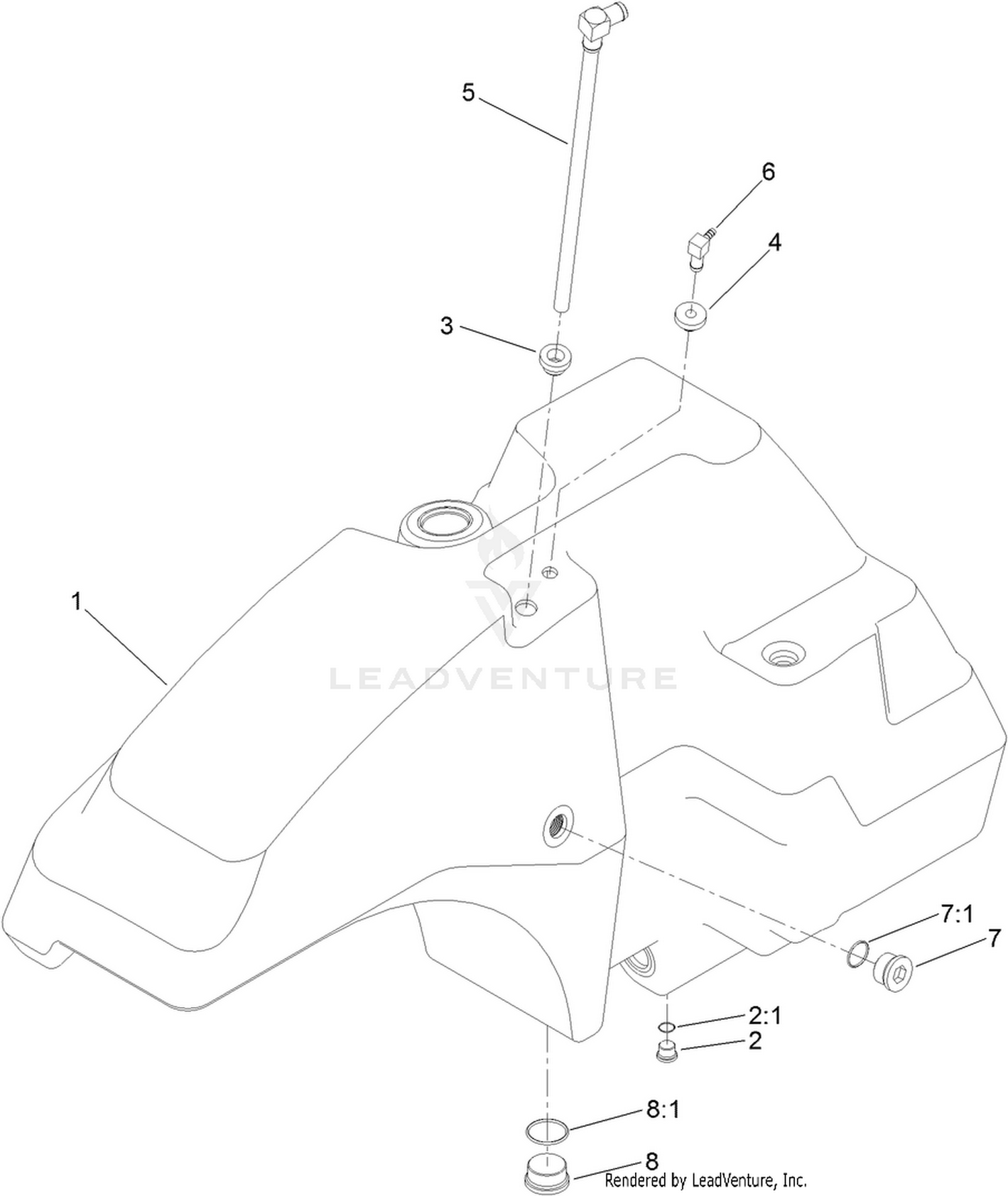 Hydraulic Tank Assembly No. 138-4418