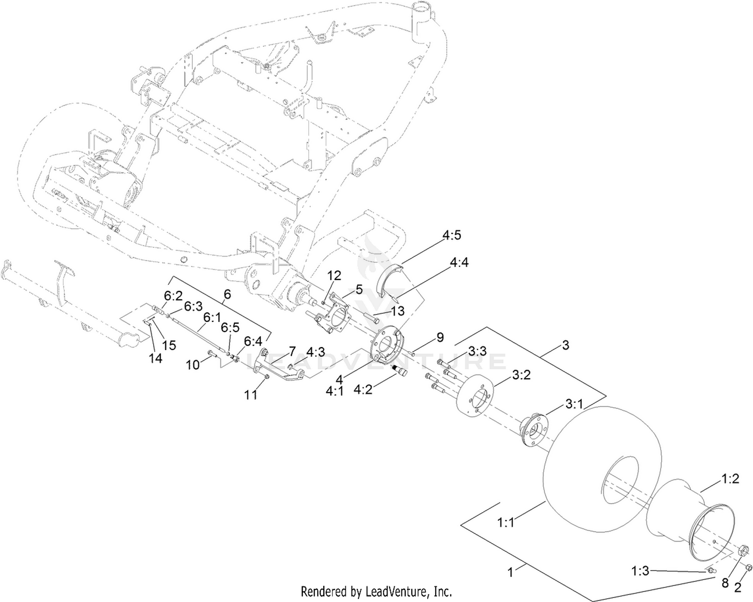 Front Wheel and Brake Assembly