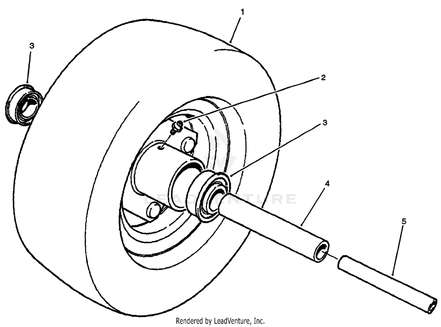 10" Segmented Front Caster Wheel (optional)