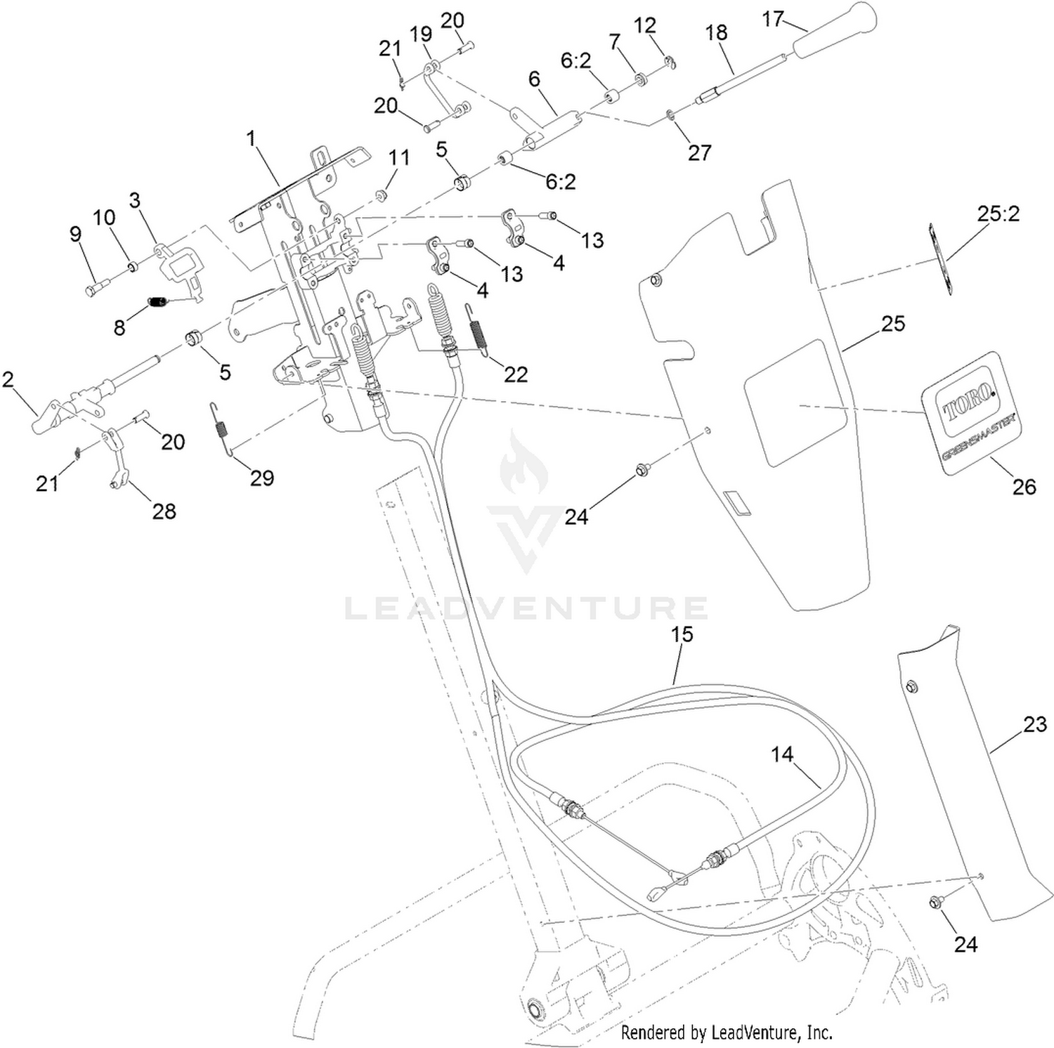 Reel Controls and Covers Assembly