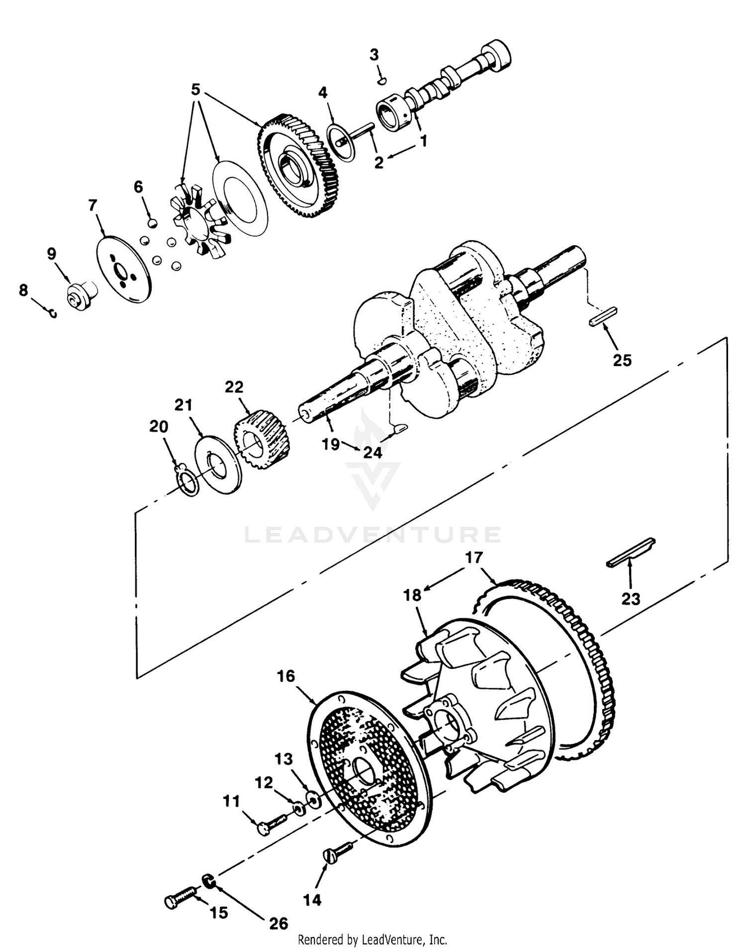 Crankshaft, Camshaft And Flywheel