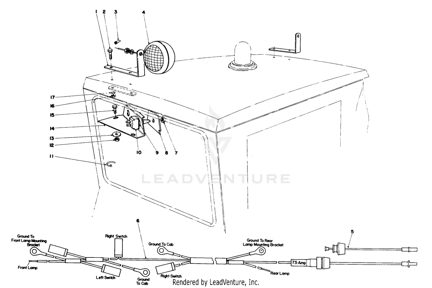 Cab Light Kit-52" Groundmaster